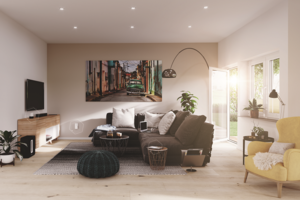 Mesh Wohnzimmer mit Hexagon